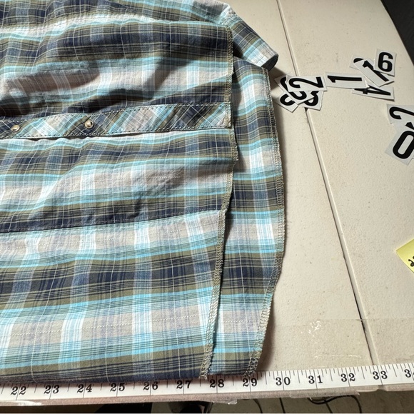 Wrangler Men’s‎ XXL Western Plaid Pearl Snap Long Sleeve Button Down Shirt - Picture 6 of 9